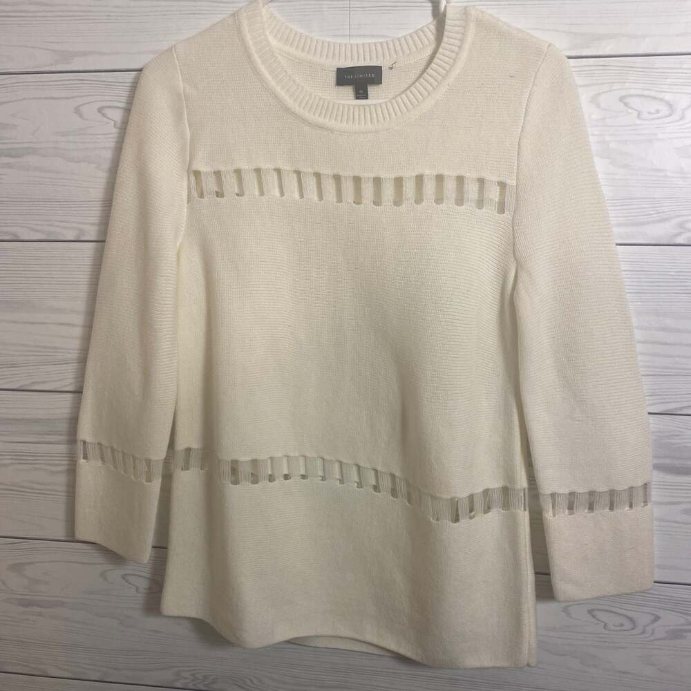 The Limited Knit Sweater Minimalist Clean Girl Office Core Cozy Crewneck